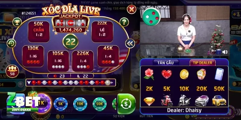 Xóc Đĩa Livestream